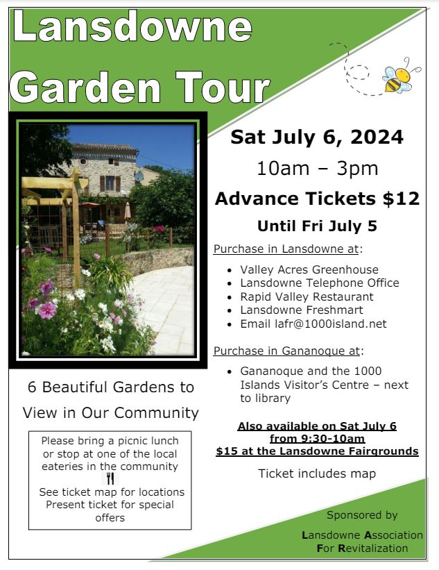 Lansdowne Hidden Garden Tour – July 6, 2024