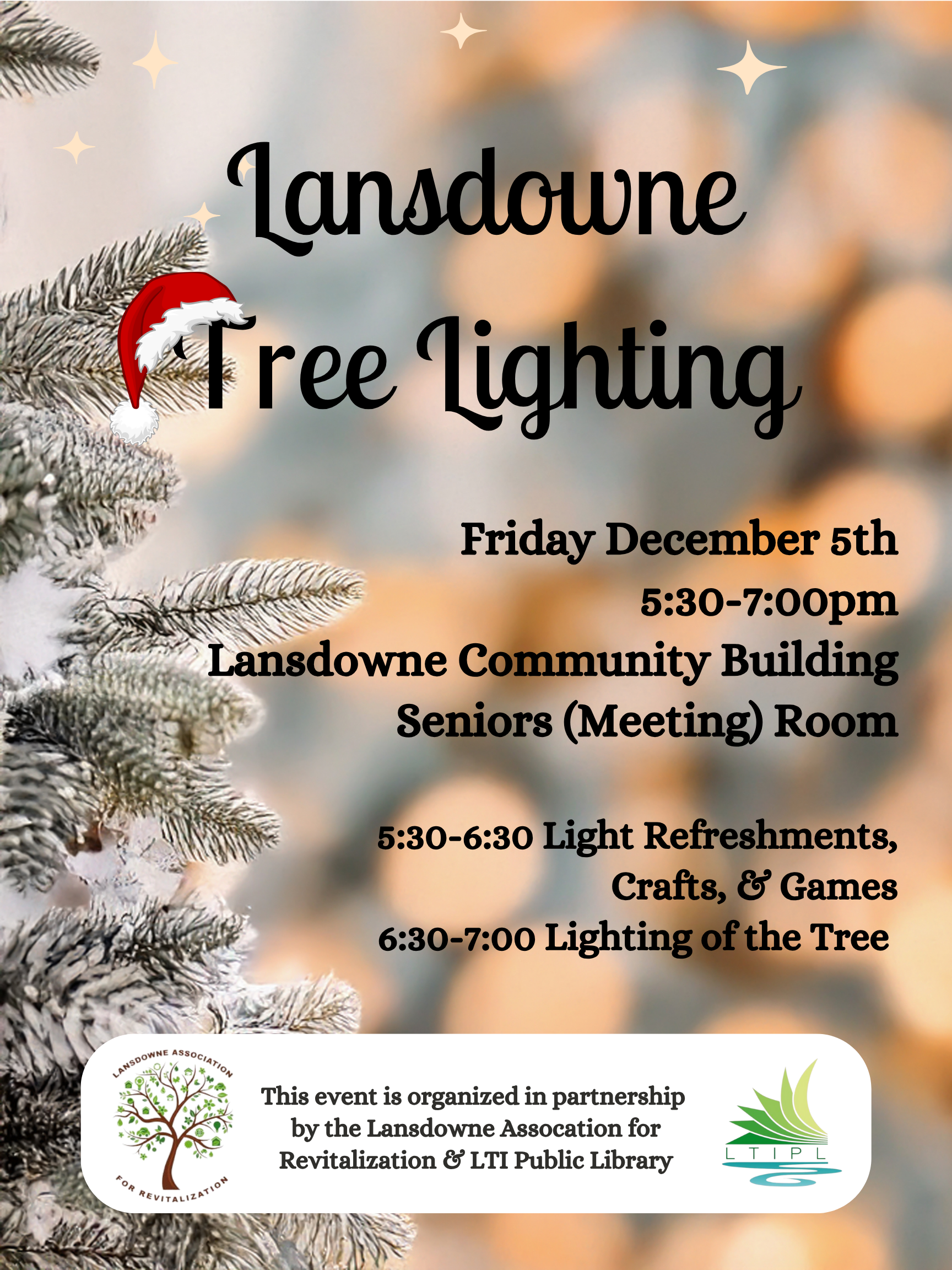 Let’s Light Up Lansdowne Tree Lighting Celebration