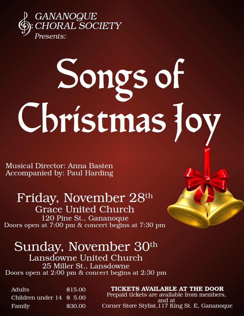 Gananoque Choral Society Concert